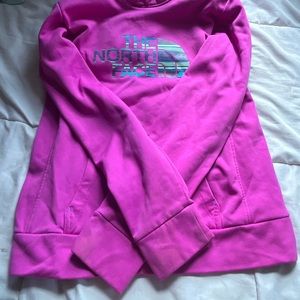 Hot pink The north face women hoodie